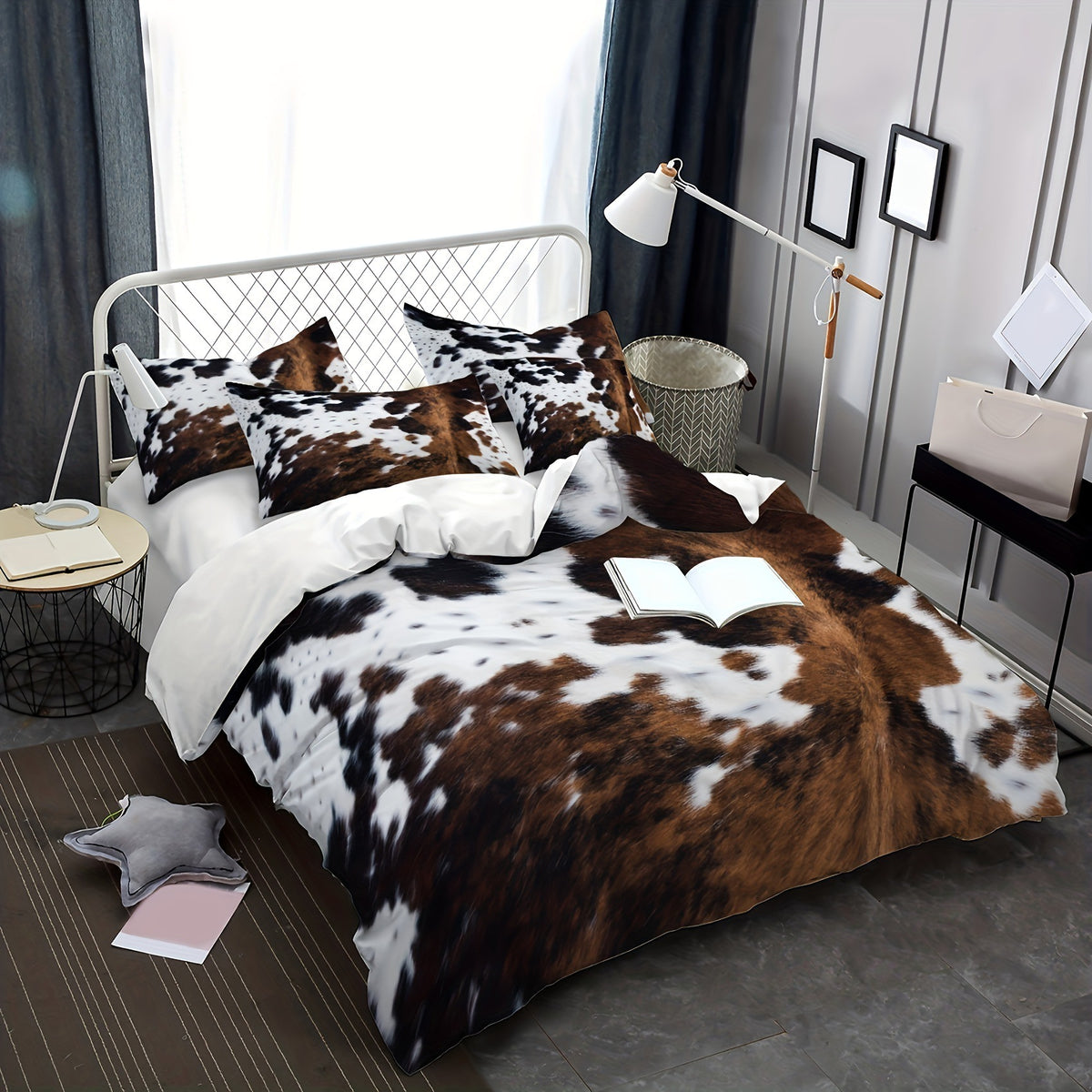 Cow Print Duvet Cover Bedding Set