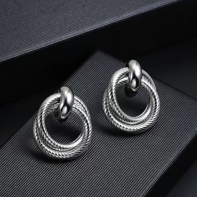 Metal Hoop Earrings for Women