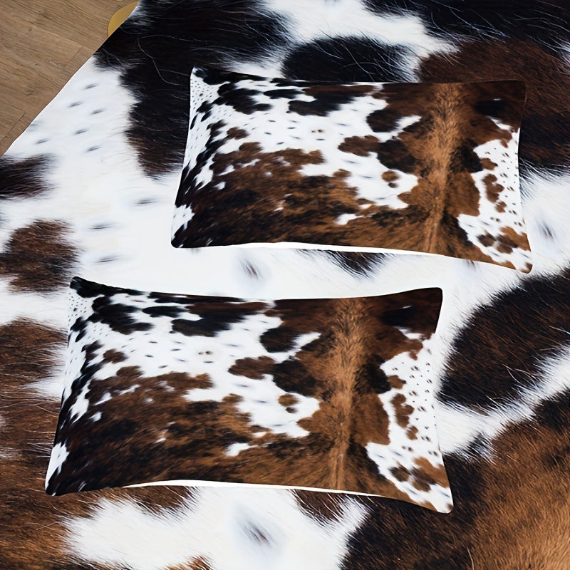 Cow Print Duvet Cover Bedding Set