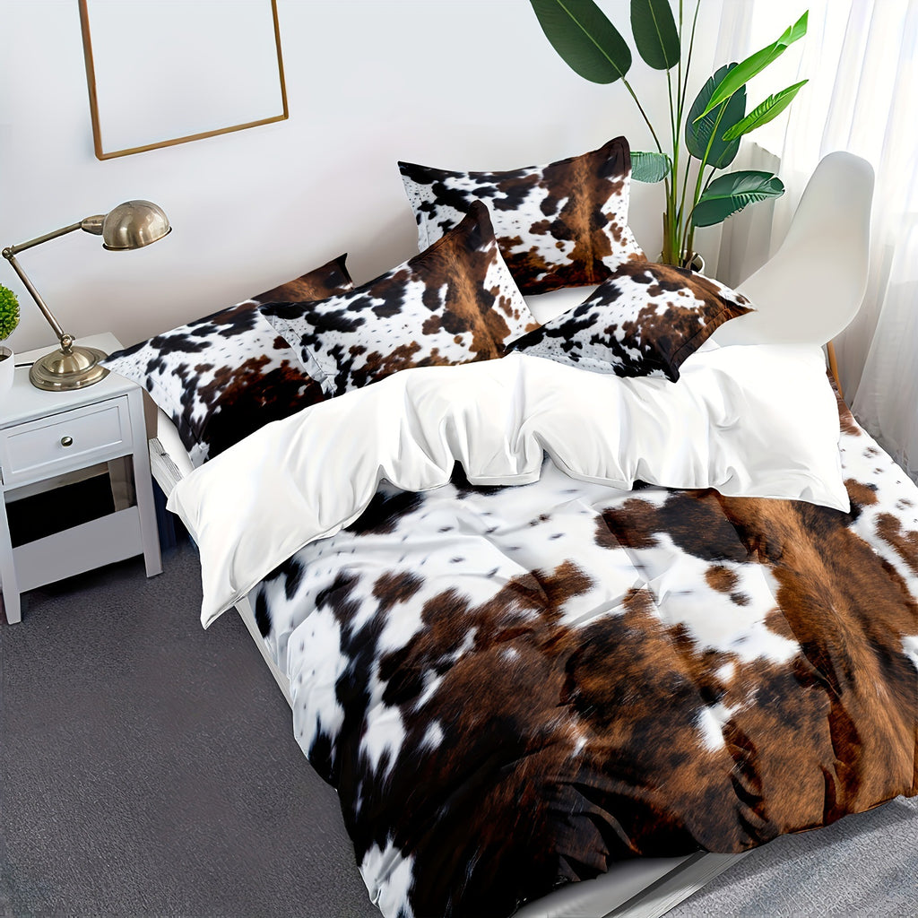Cow Print Duvet Cover Bedding Set