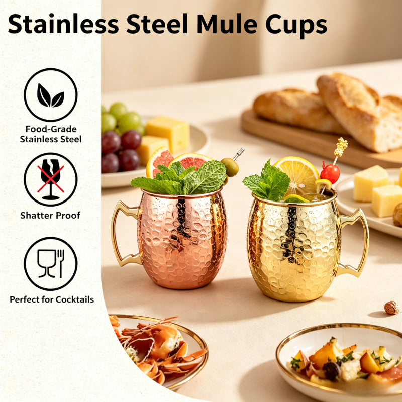 Stone Pattern Mule Cups