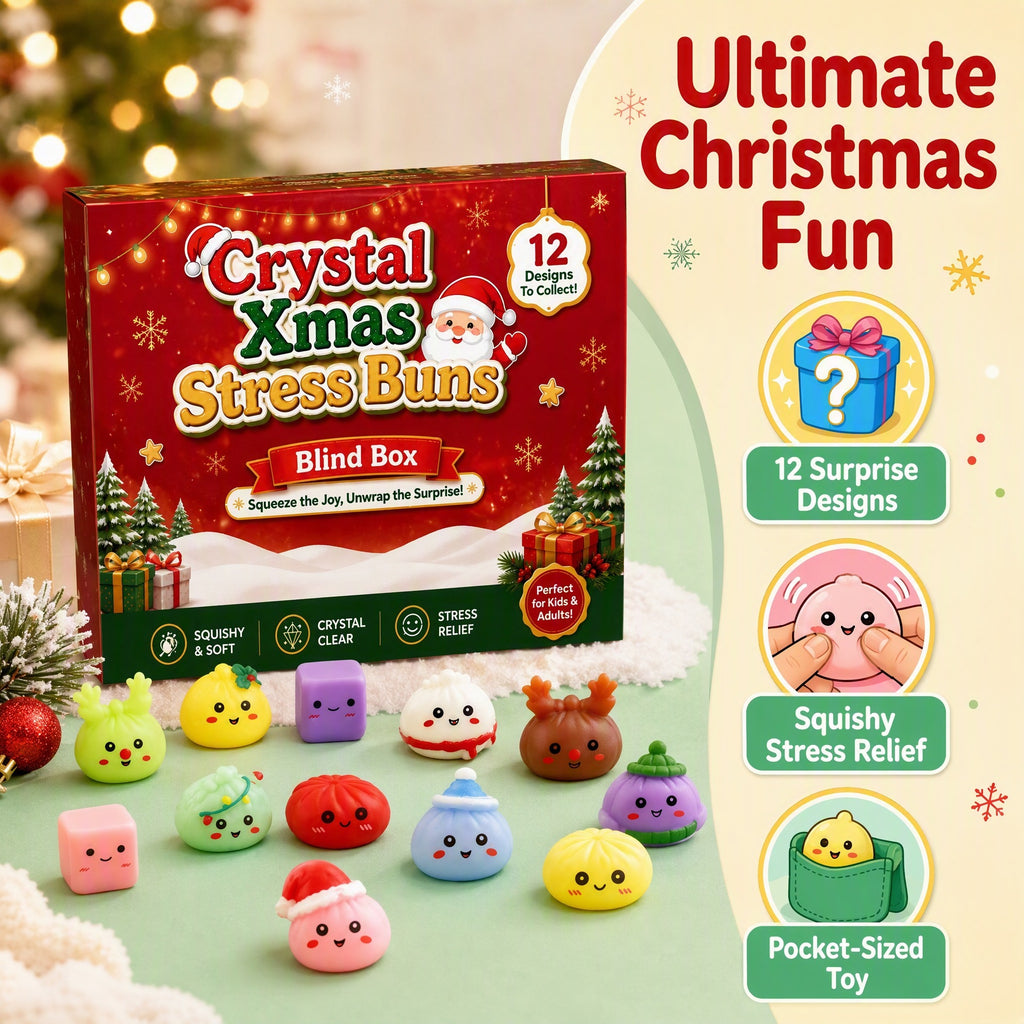 Christmas Countdown Squishy Bun Blind Box Set