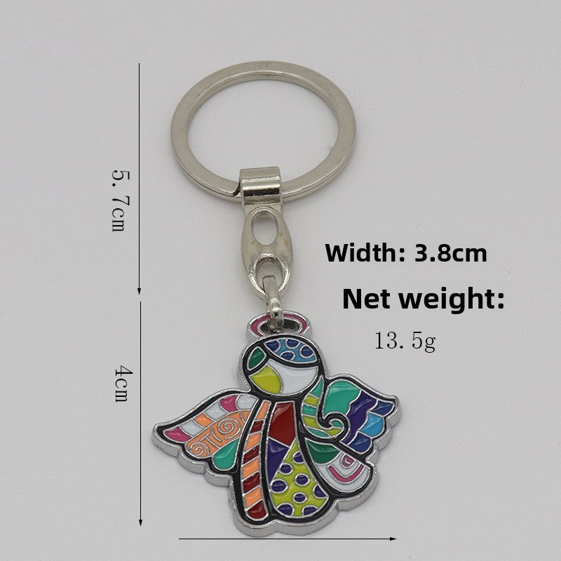 Assorted Catholic Enamel Zinc Alloy Keychain Pendant