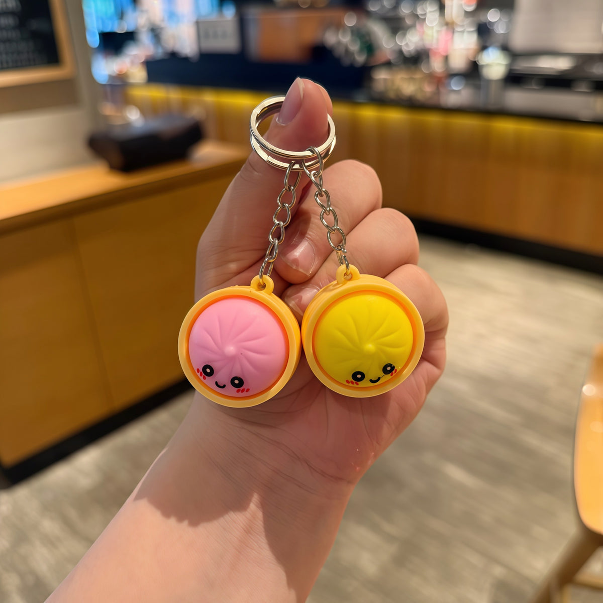 Squishy Dumpling Keychain
