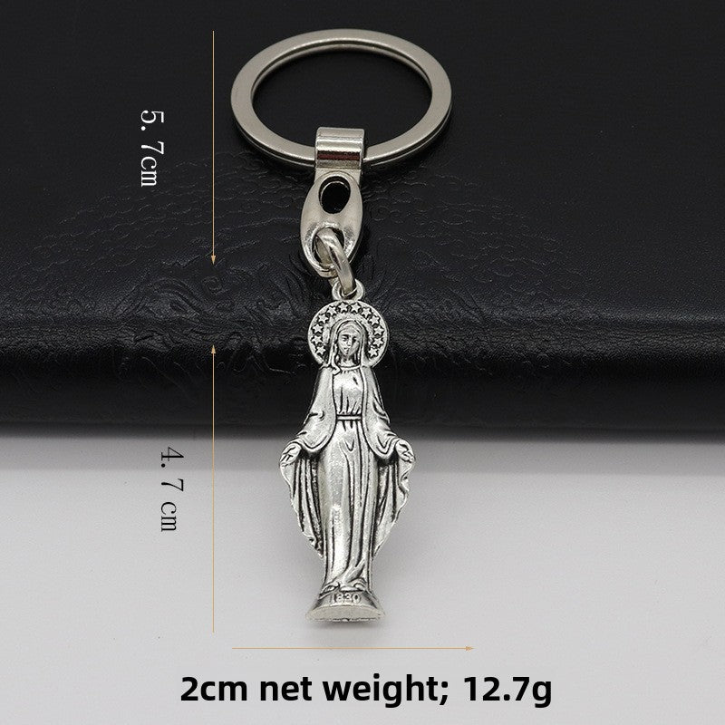 Assorted Catholic Enamel Zinc Alloy Keychain Pendant