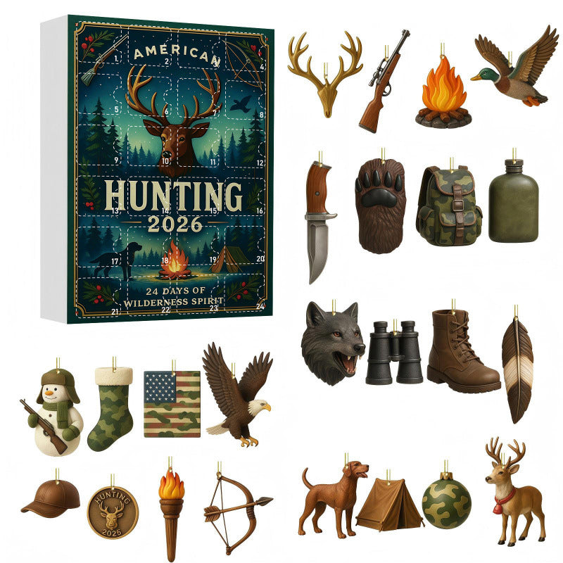 Christmas Hunting FIGURINE Blind Boc Advent Calendar