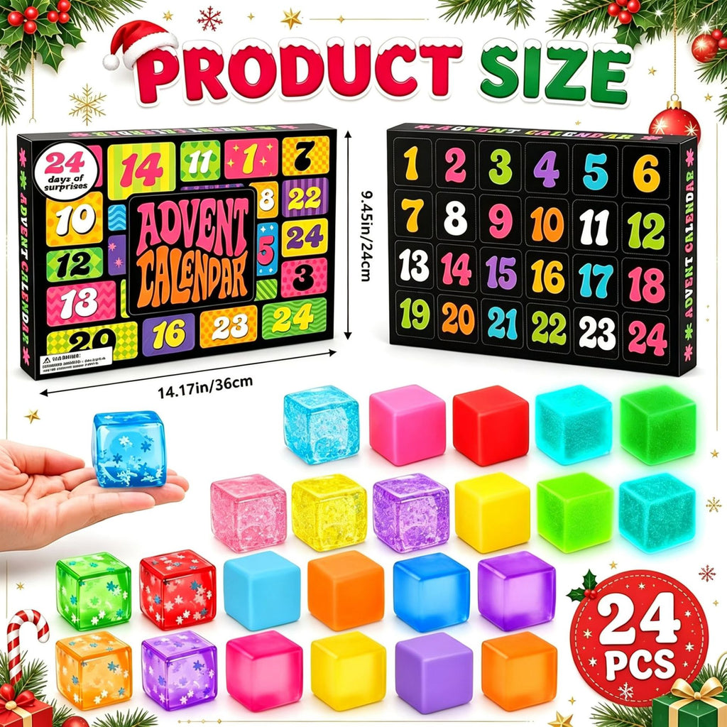 Christmas ice cube-shaped Advent Calender