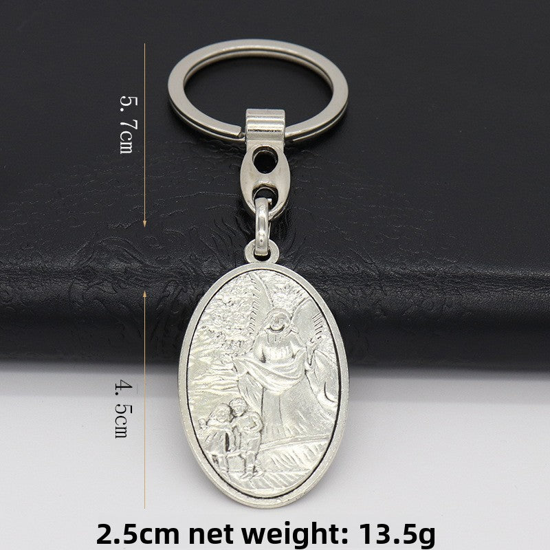 Assorted Catholic Enamel Zinc Alloy Keychain Pendant