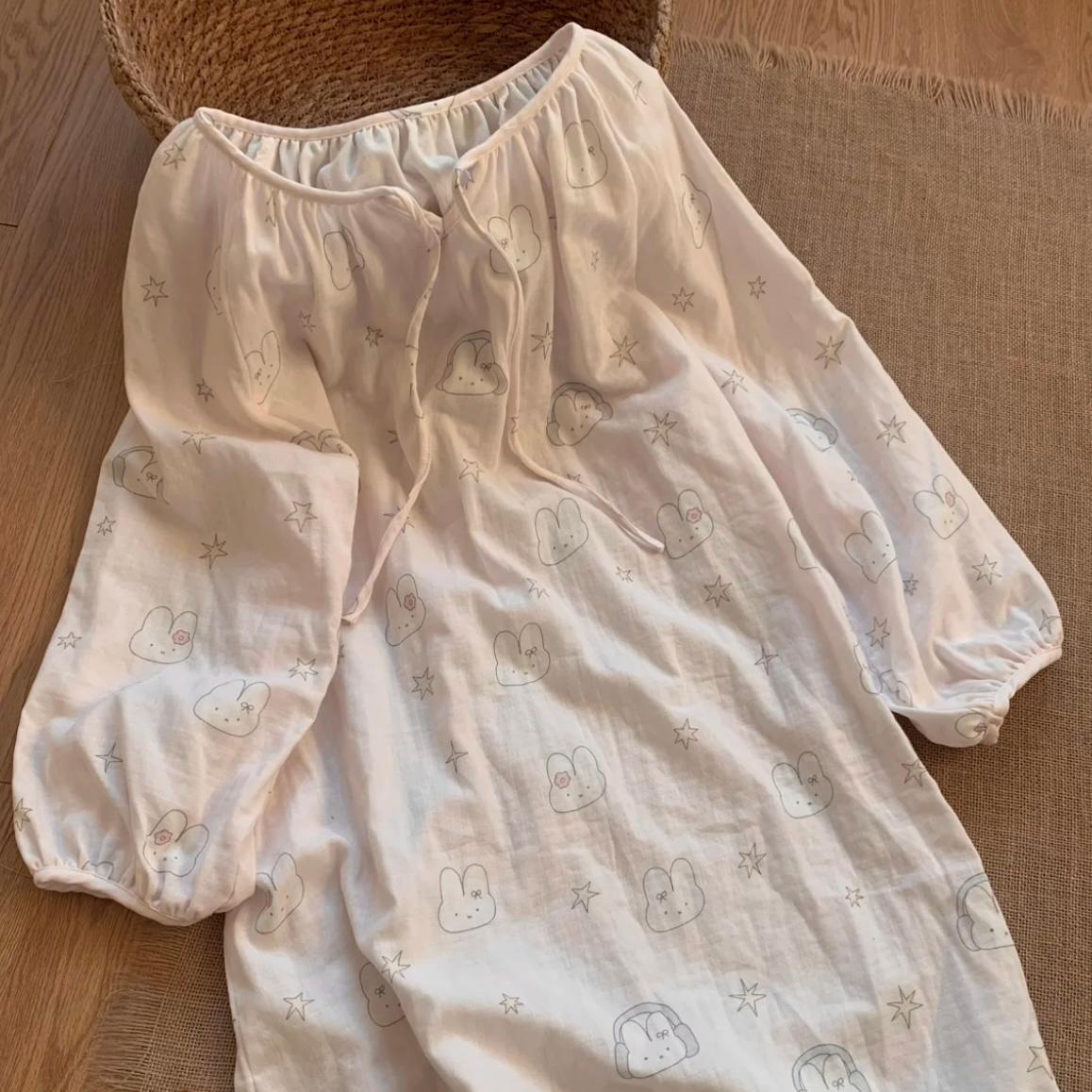 Long Sleeve Cotton Nightgown