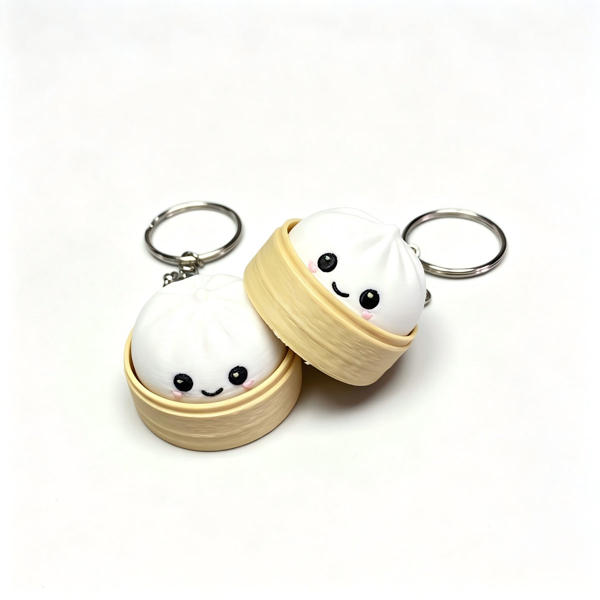 Clicker Stress Relief Dumpling Keychain