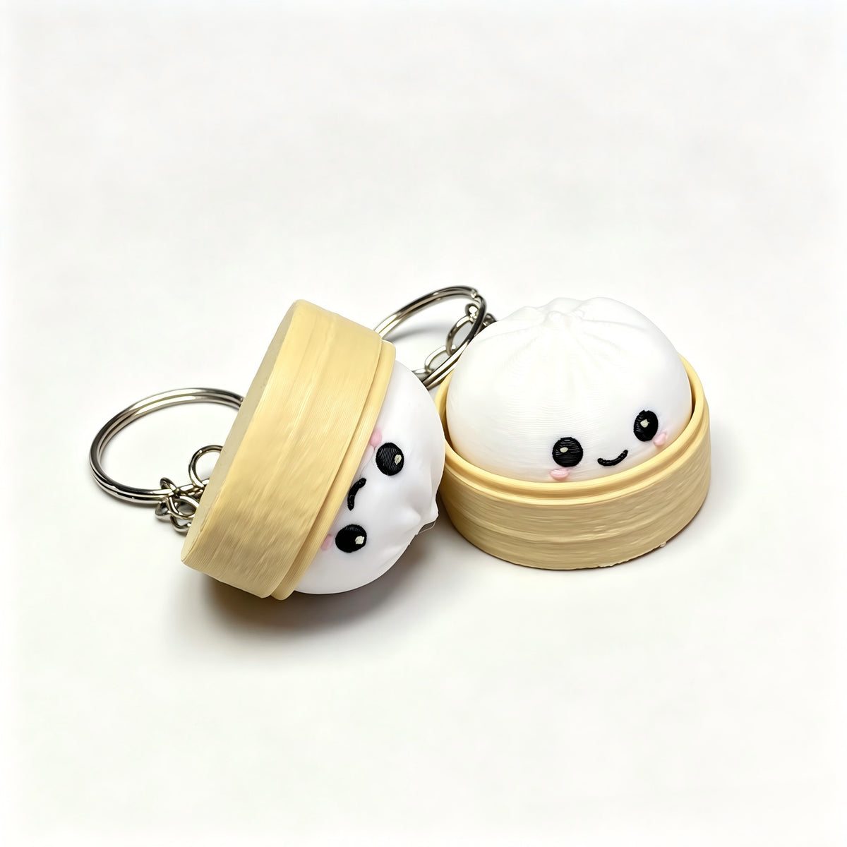 Clicker Stress Relief Dumpling Keychain