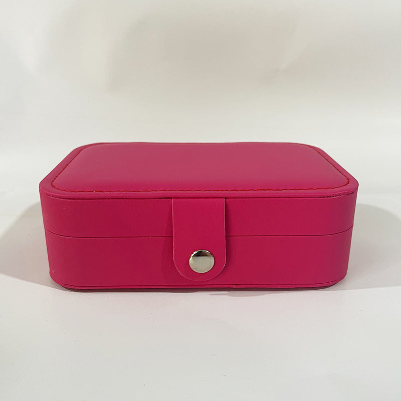 Portable travel jewelry storage box