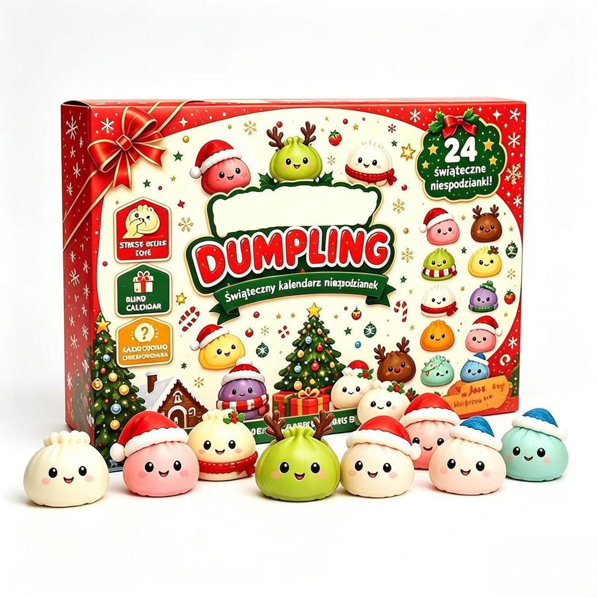 Christmas Advent Calendar Squeeze Toy Blind Box Set