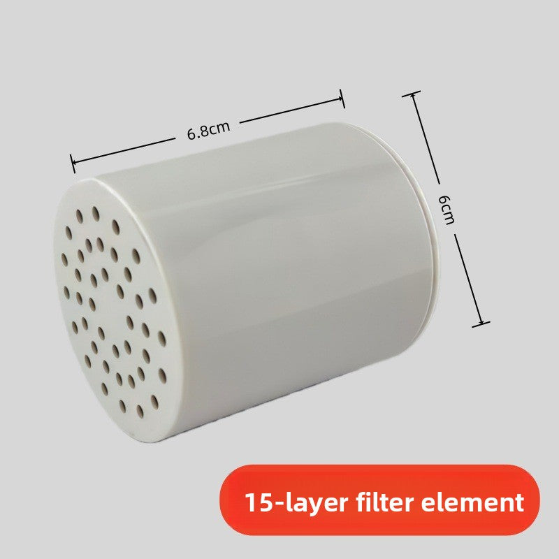 Multi-Layer Shower Water Filter with Activated Carbon Cartridge for Hard Water
