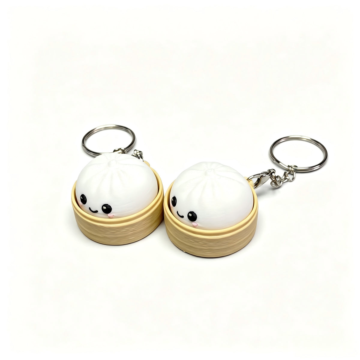 Clicker Stress Relief Dumpling Keychain
