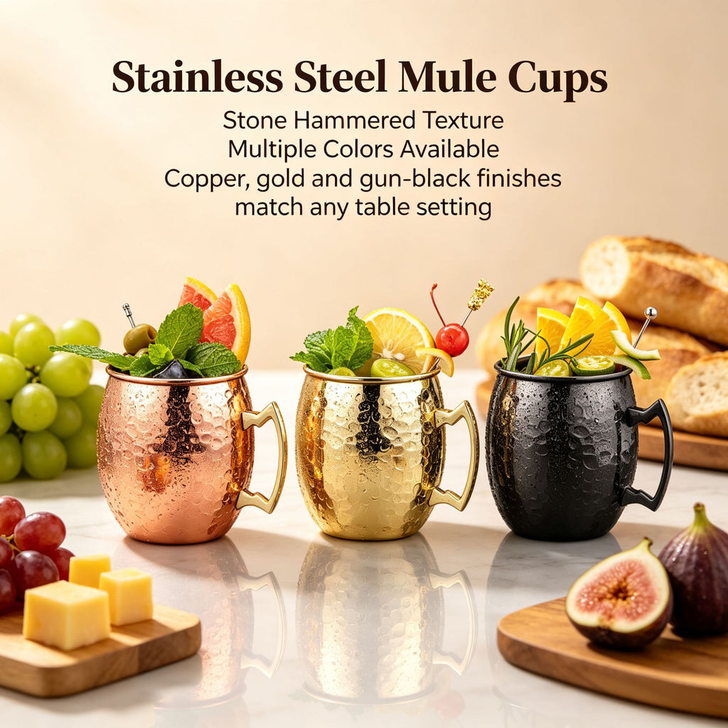 Stone Pattern Mule Cups