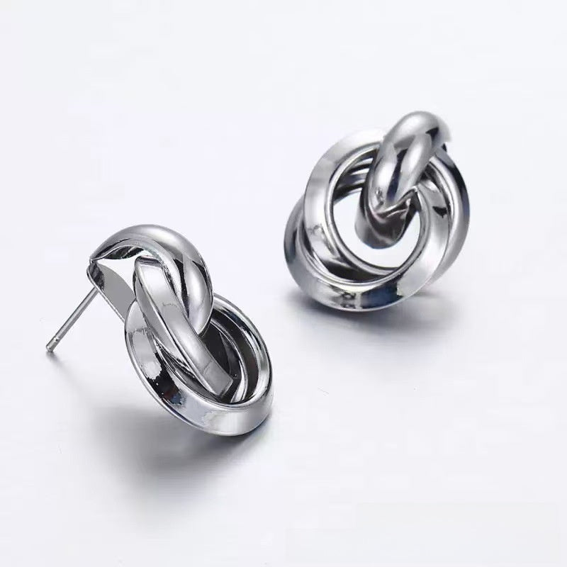 Metal Hoop Earrings for Women
