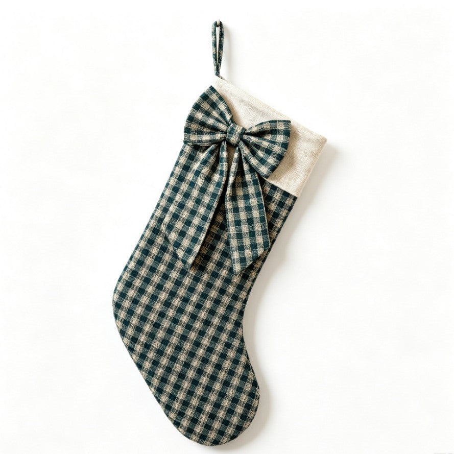Christmas stockings Gingham/Striped/Bow