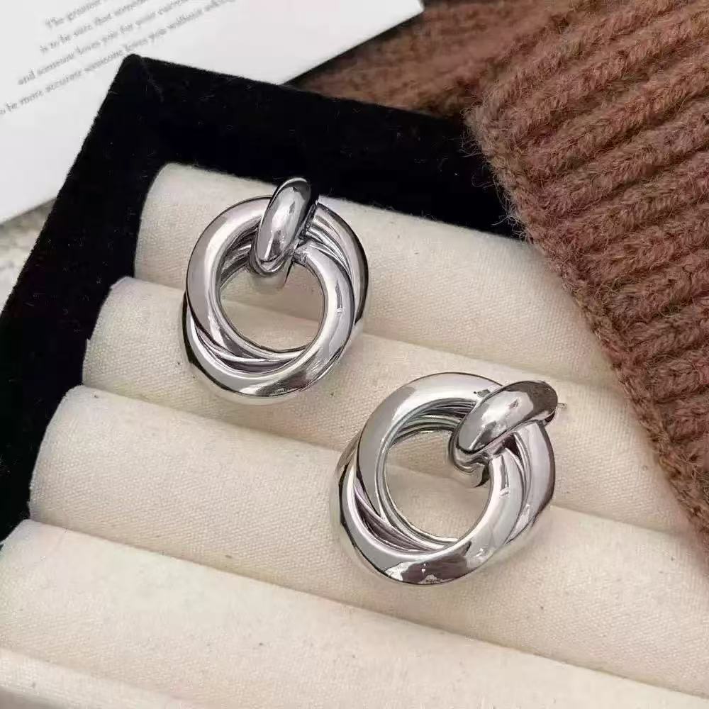 Metal Hoop Earrings for Women