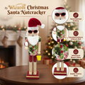 Beach Ball Santa Wooden Nutcracker