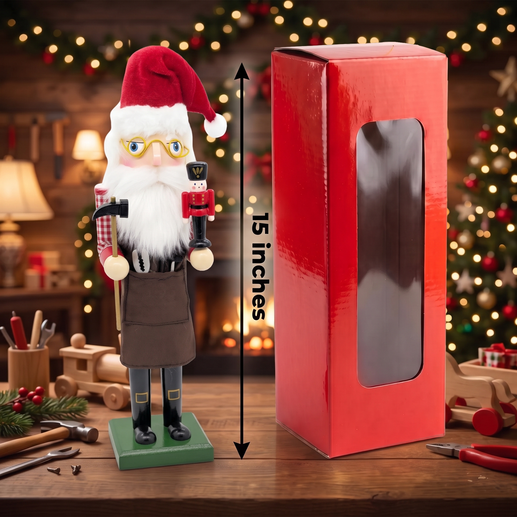 Toymaker Santa Wooden Nutcracker