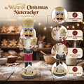 Candy Cane Wooden Nutcracker F07AM9-13-XC4617D