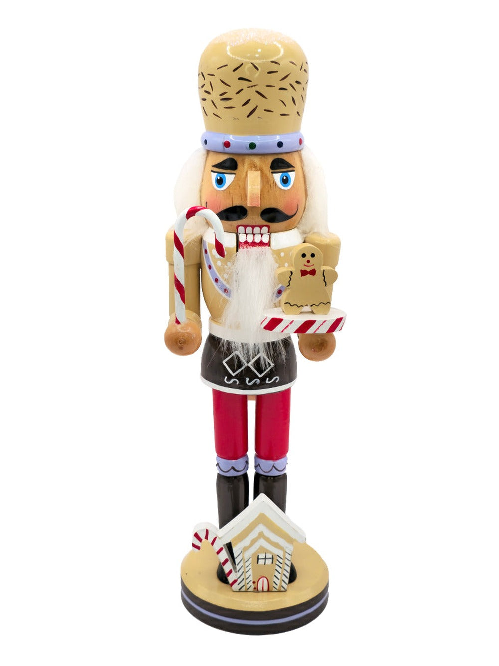 Candy Cane Wooden Nutcracker F07AM9-13-XC4617D