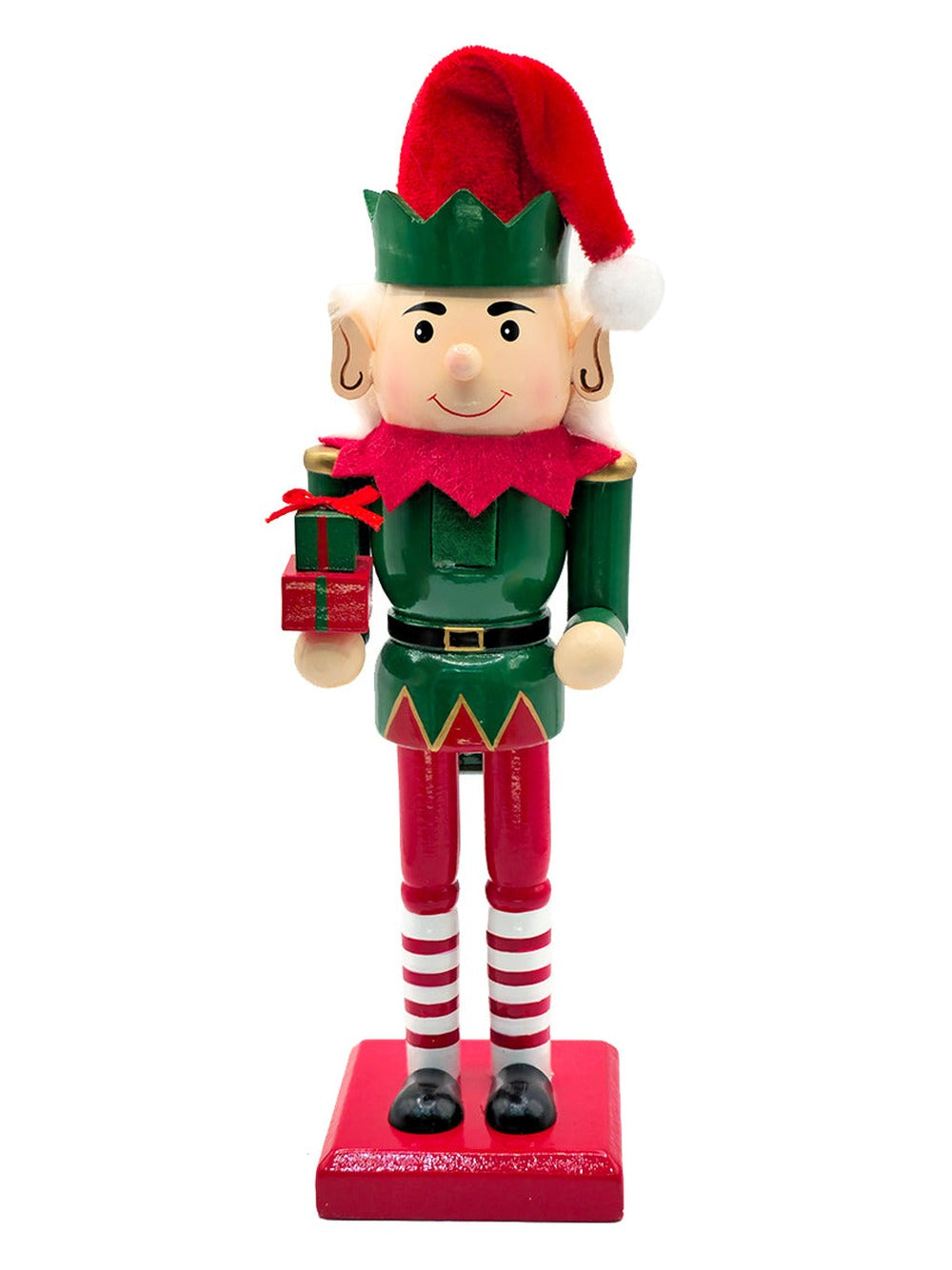Christmas Gift Elf Wooden Nutcracker