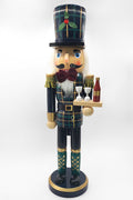 Wine Server Navy Nutcracker