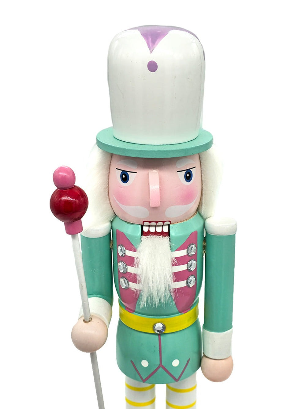 Mint Pastel Wooden Nutcracker