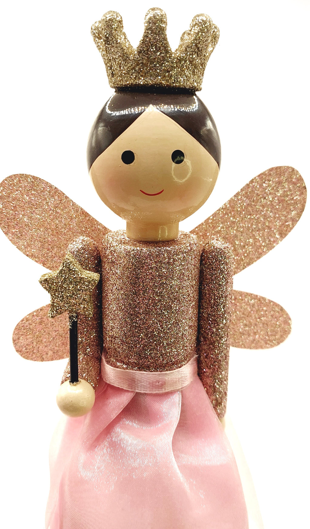 Sparkling Fairy Princess Wooden Nutcracker Pink
