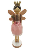 Sparkling Fairy Princess Wooden Nutcracker Pink
