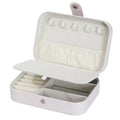 Portable travel jewelry storage box