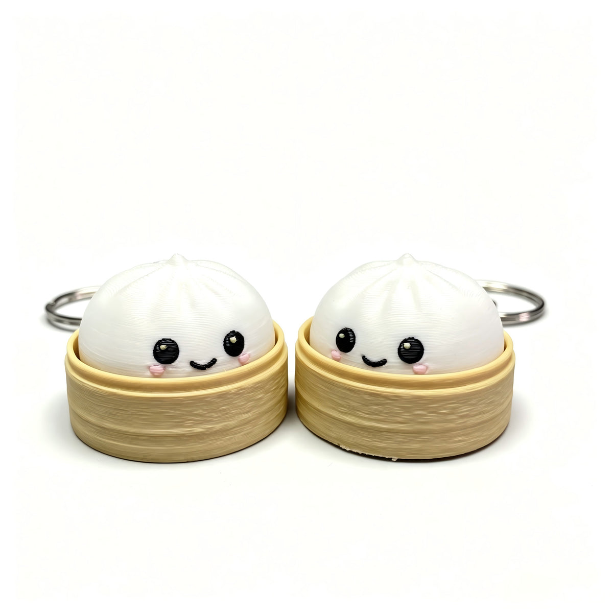 Clicker Stress Relief Dumpling Keychain