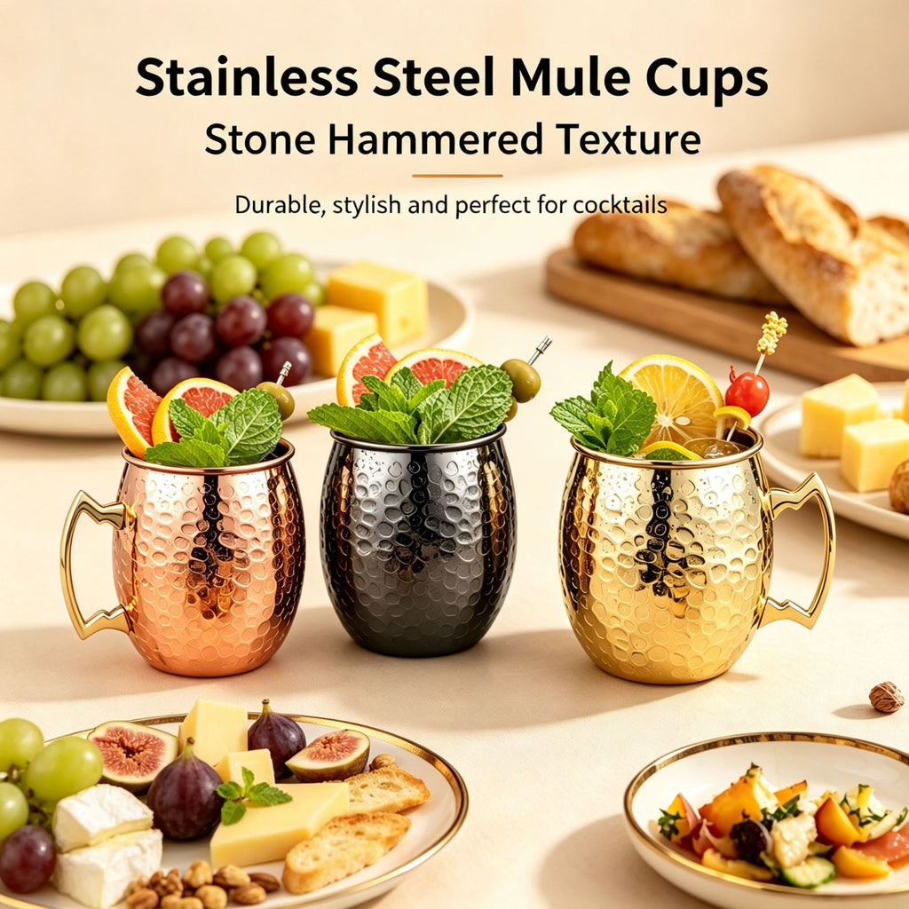 Stone Pattern Mule Cups
