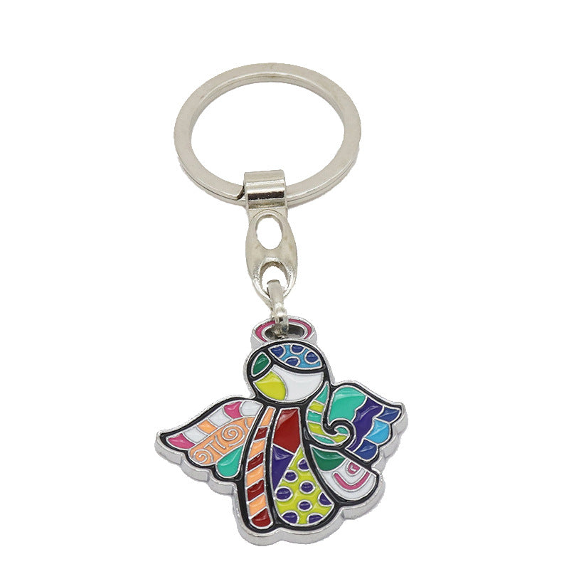 Assorted Catholic Enamel Zinc Alloy Keychain Pendant