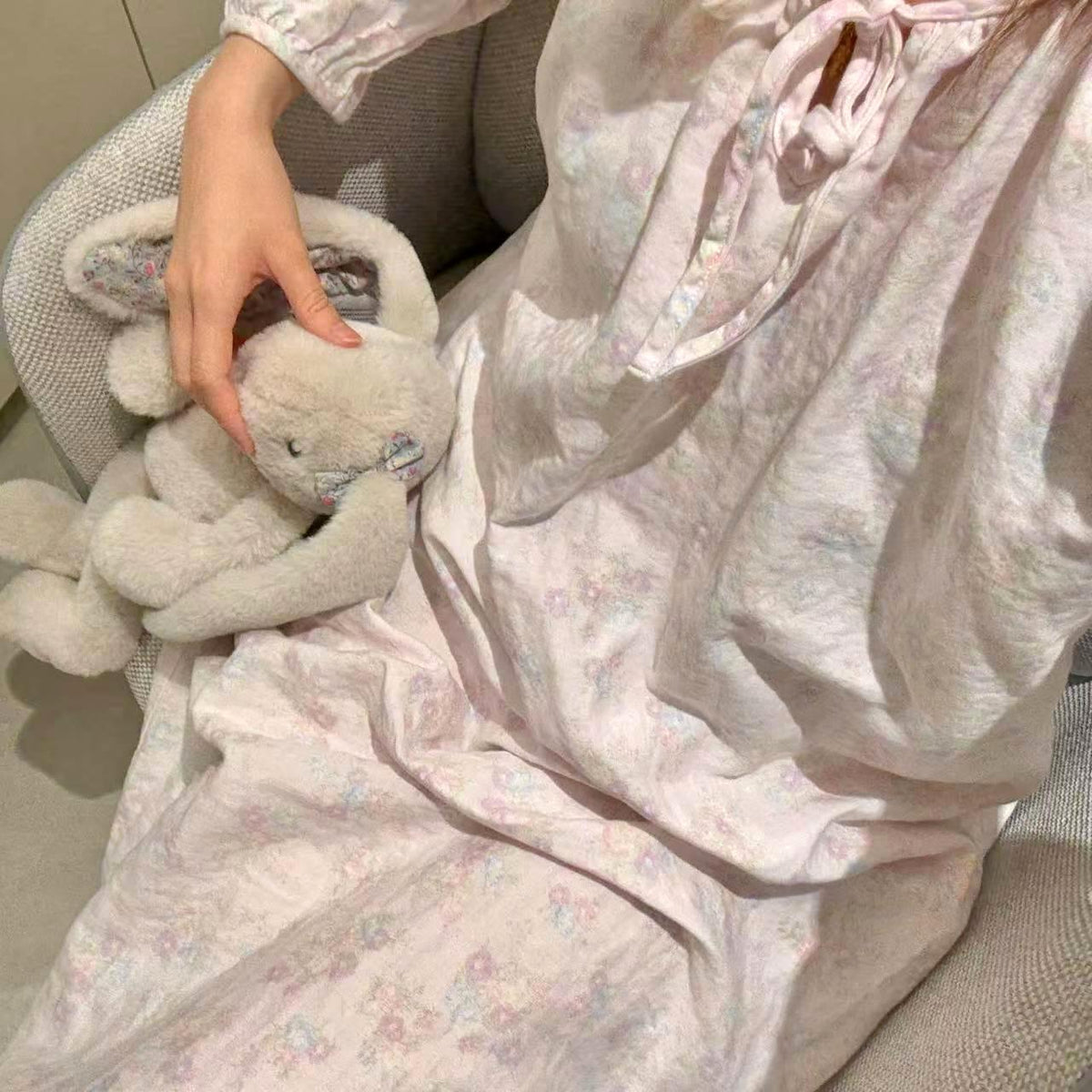 Long Sleeve Cotton Nightgown
