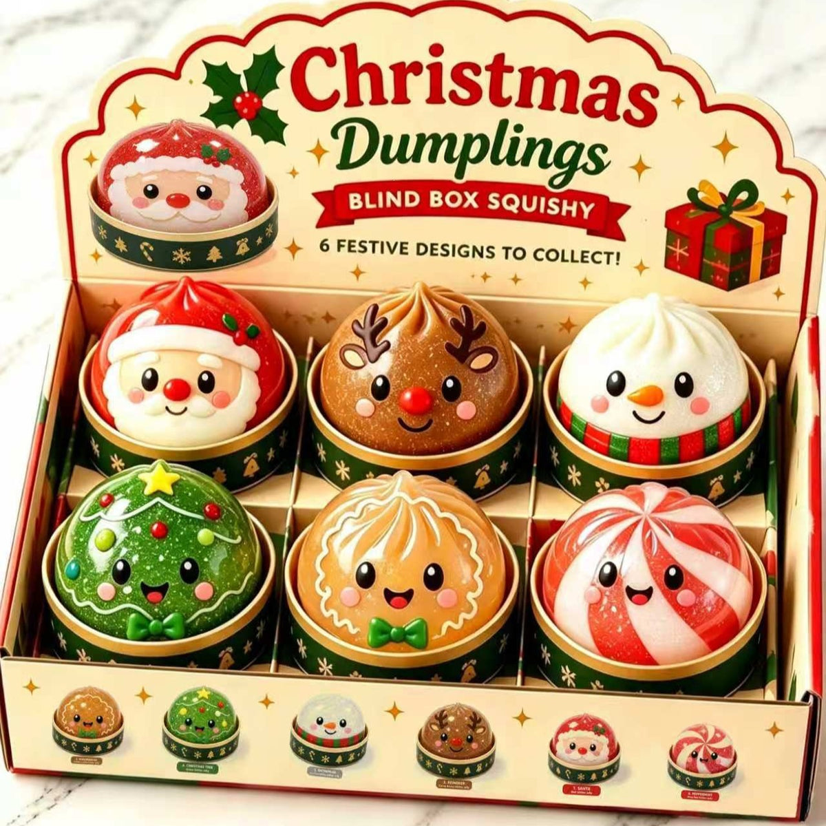 Assorted Squishy Christmas Themed