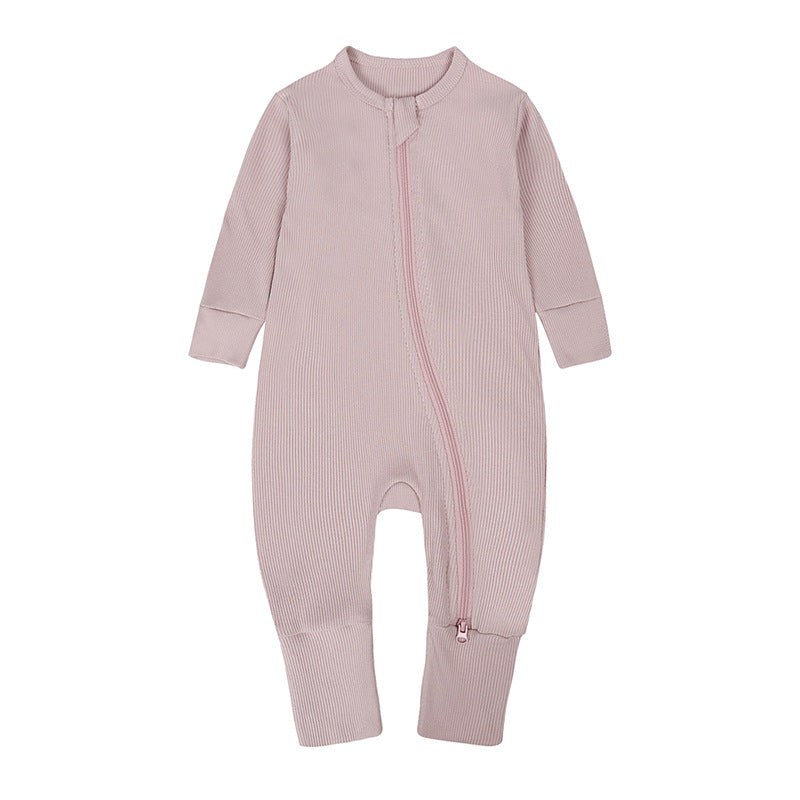 Bamboo Cotton Baby Sleepers with Mittens and Foot Covers
