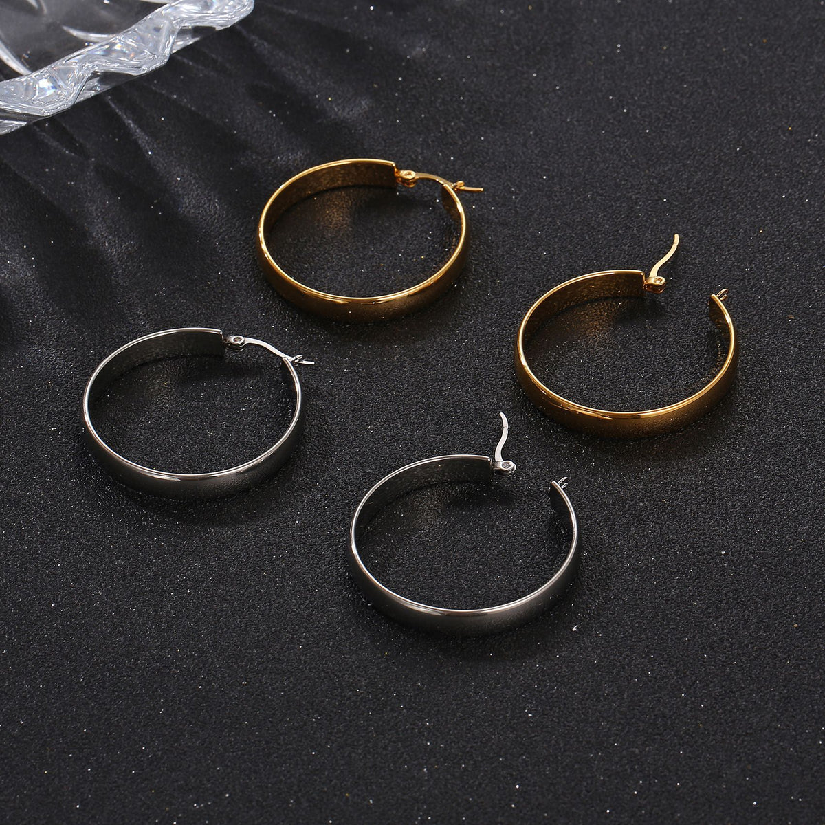 Round Gold Hoops