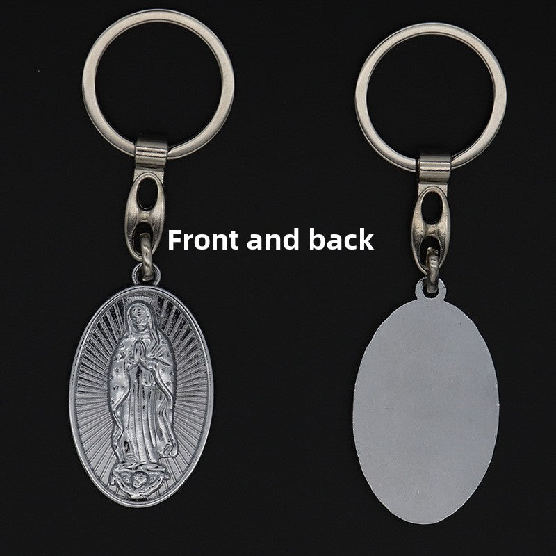 Assorted Catholic Enamel Zinc Alloy Keychain Pendant