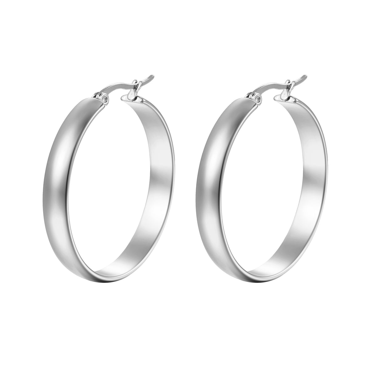 Round Gold Hoops