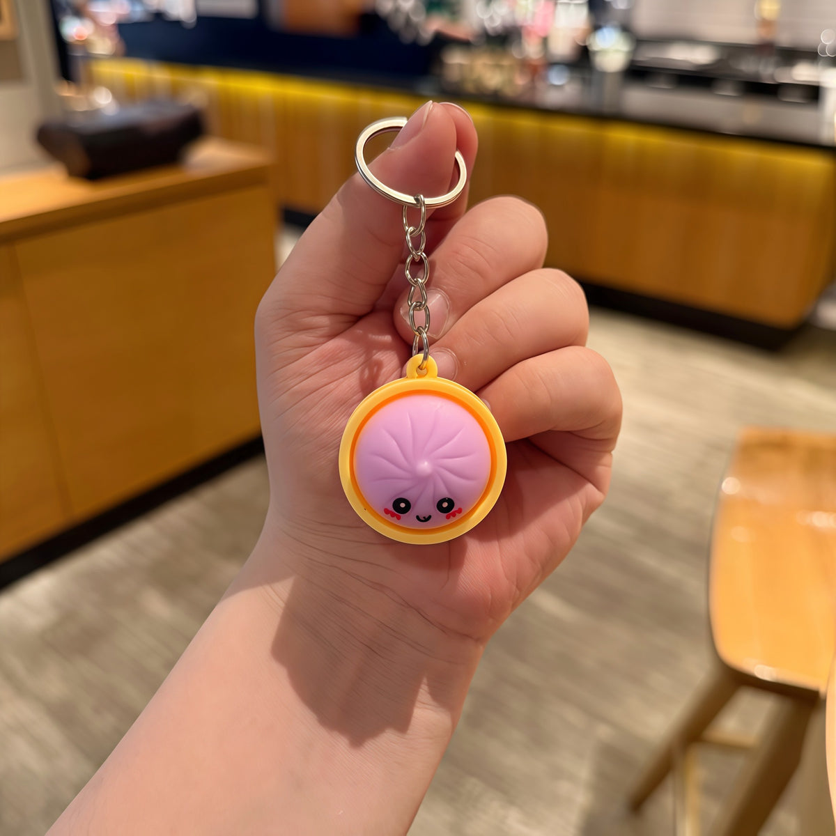 Squishy Dumpling Keychain
