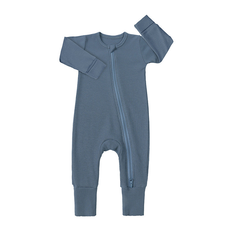 Bamboo Cotton Baby Sleepers with Mittens and Foot Covers